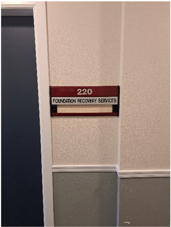 Room 220 Founndation Recovery Services Location