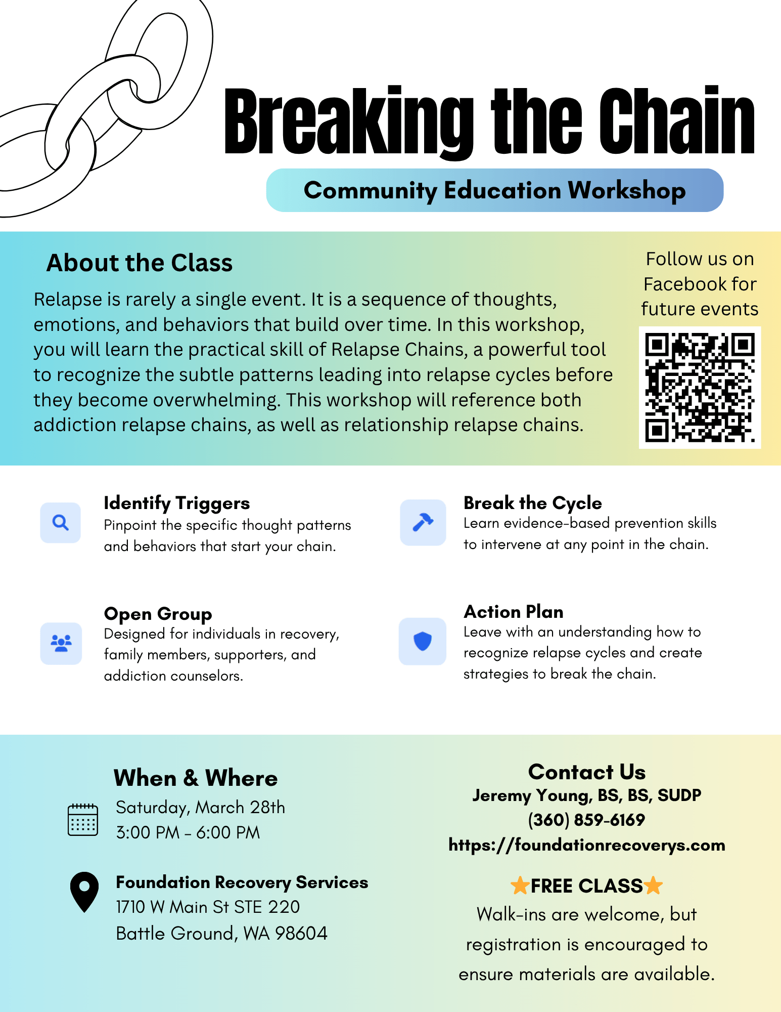 March Relapse Chains Community Workshop